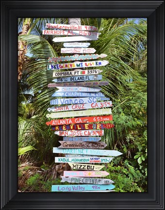 Framed Signs Print