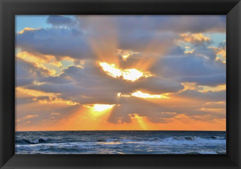 Framed Sunrise Drama Print