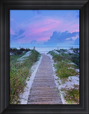 Framed Sunrise Walk Print