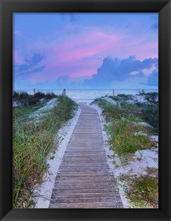 Framed Sunrise Walk Print