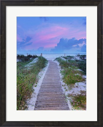 Framed Sunrise Walk Print