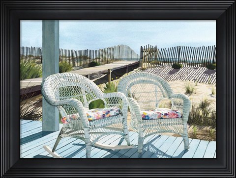 Framed Summer Wicker Print
