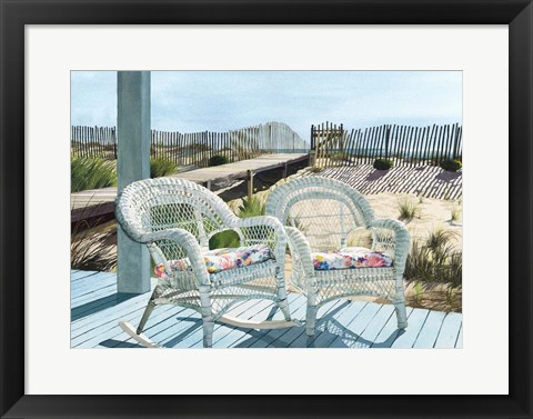 Framed Summer Wicker Print