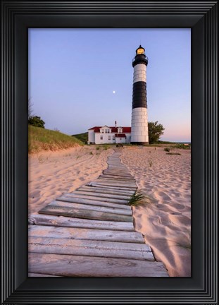Framed Big Sable Point Lighthouse Print