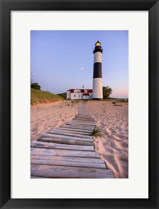 Framed Big Sable Point Lighthouse Print