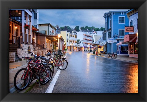 Framed Quiet Dawn On Mackinac Island Print