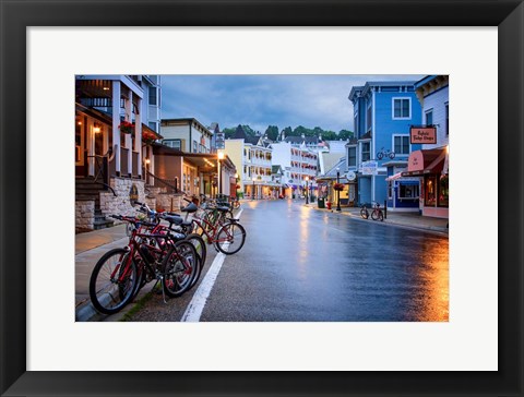 Framed Quiet Dawn On Mackinac Island Print