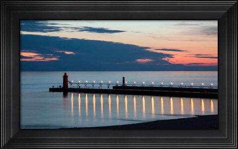 Framed South Haven Michigan Lighthouse Print