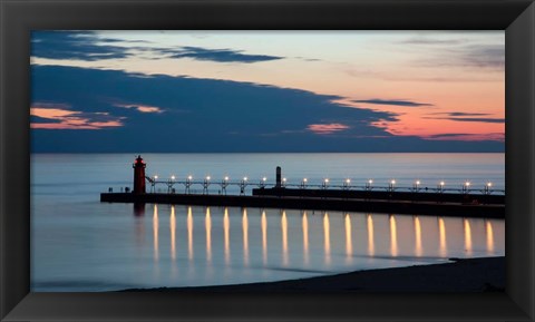 Framed South Haven Michigan Lighthouse Print