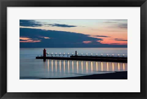 Framed South Haven Michigan Lighthouse Print