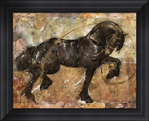 Framed Fibonacci Horse Print