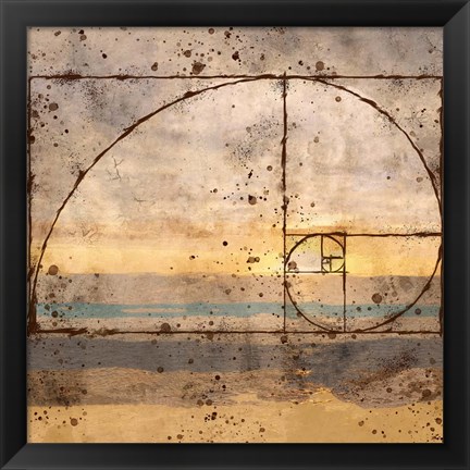 Framed Fibonacci Shell Print