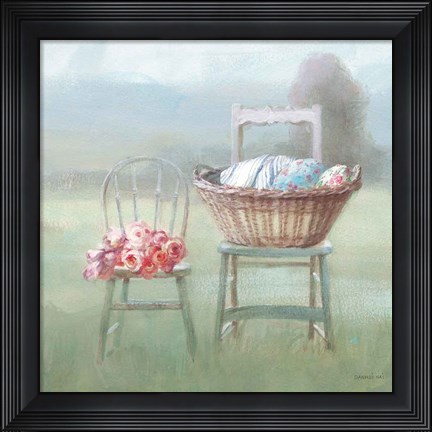 Framed Laundry Day III Print