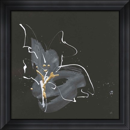 Framed Modern Flower I Print