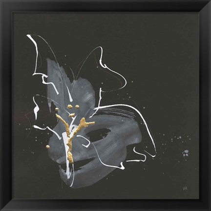 Framed Modern Flower I Print