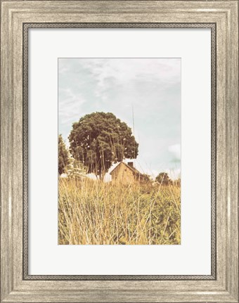 Framed Grass and Sky Light Print