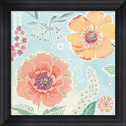 Framed Happy Meadow II Print