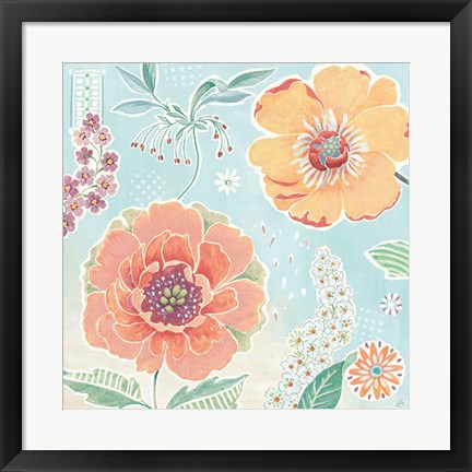 Framed Happy Meadow II Print