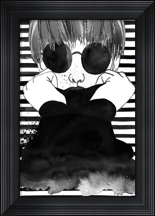 Framed Looking for Paradise Plain Sunglasses Print