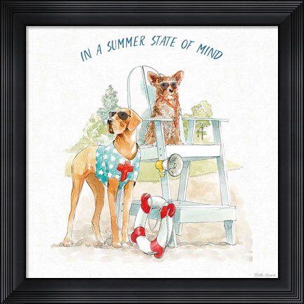 Framed Summer Fun IV Print