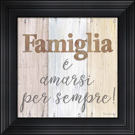 Framed Farmhouse V Italian Print
