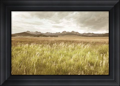 Framed Sawtooth Mountains Idaho II Print