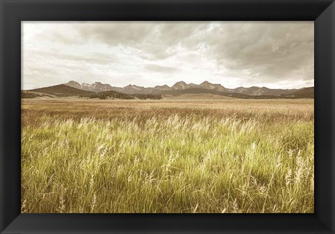 Framed Sawtooth Mountains Idaho II Print