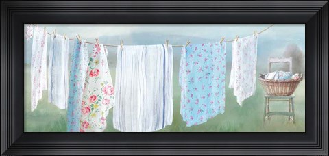 Framed Laundry Day IX Print