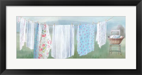 Framed Laundry Day IX Print