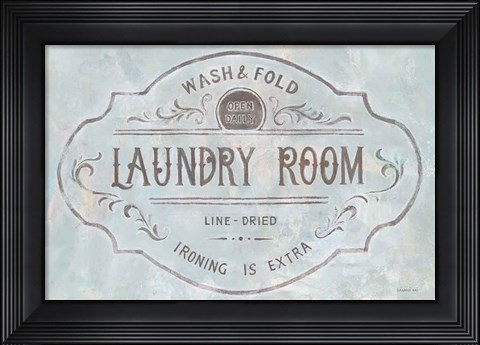Framed Laundry Day VIII Print