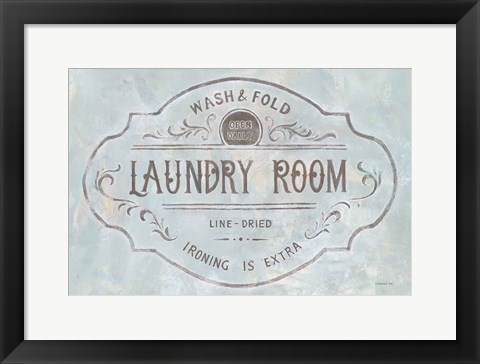 Framed Laundry Day VIII Print