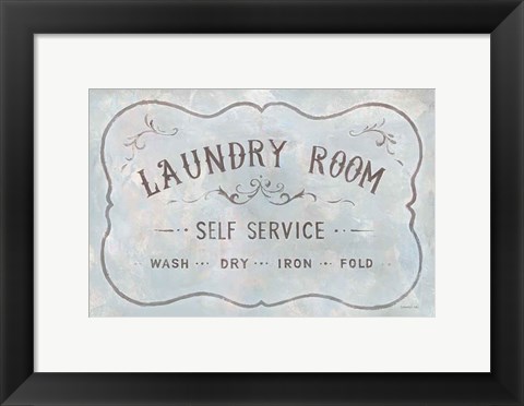 Framed Laundry Day VII Print