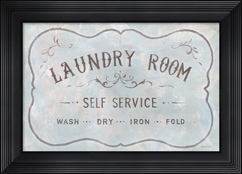Framed Laundry Day VII Print