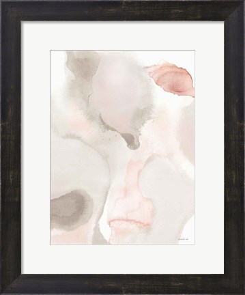Framed Pastel and Neutral Abstract I Print