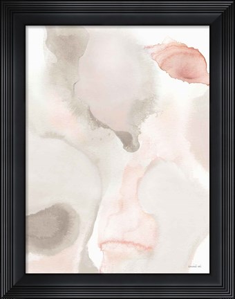 Framed Pastel and Neutral Abstract I Print