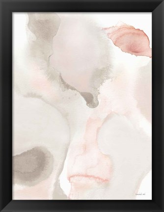 Framed Pastel and Neutral Abstract I Print