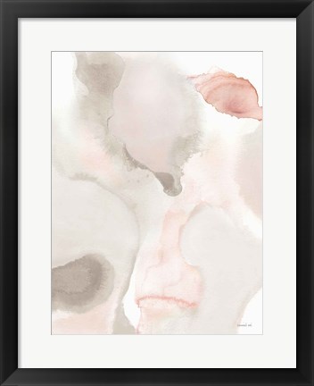 Framed Pastel and Neutral Abstract I Print