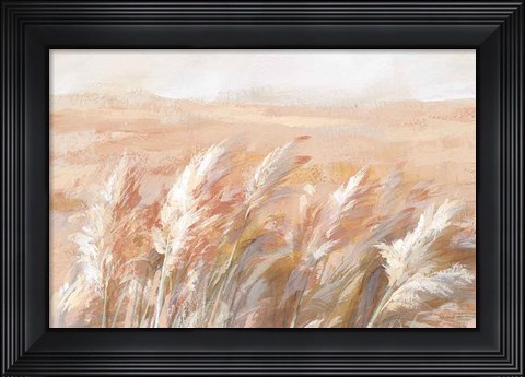 Framed Terracotta Prairie Grasses Print