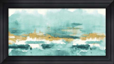 Framed Blue Saffron III Print
