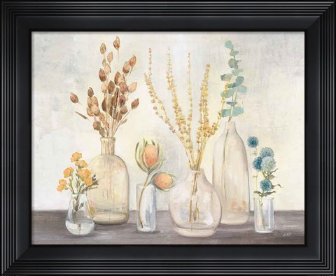 Framed Autumn Greenhouse I Neutral Print