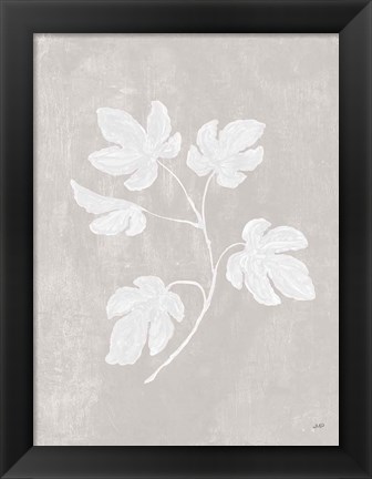 Framed Botanical Study III Neutral Crop Print