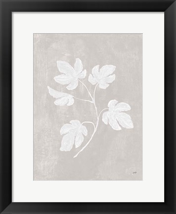 Framed Botanical Study III Neutral Crop Print