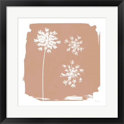 Framed Nature by the Lake Flowers III Neutral Print