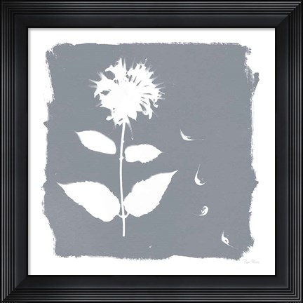 Framed Nature by the Lake Flowers II Neutral Print