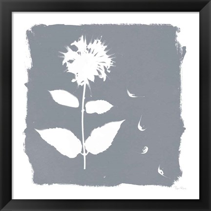 Framed Nature by the Lake Flowers II Neutral Print