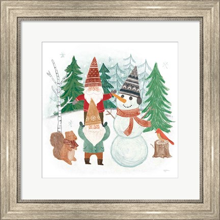 Framed Woodland Gnomes IV Print