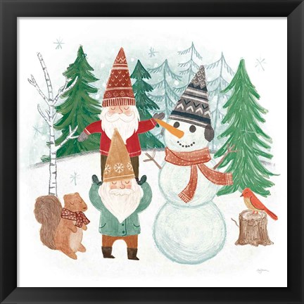 Framed Woodland Gnomes IV Print