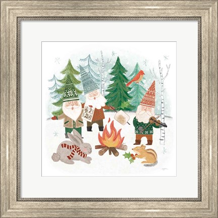 Framed Woodland Gnomes II Print