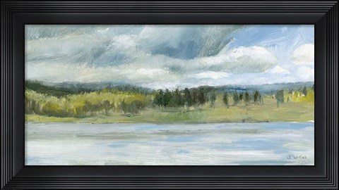 Framed Interior Lake I Print
