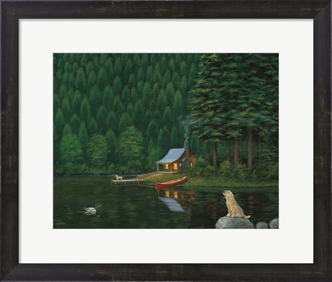 Framed Happy Place II Print